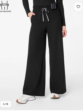 Figs | High Waisted Allison Ultra Wide Leg Scrub Pants